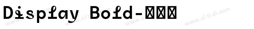 Display Bold字体转换